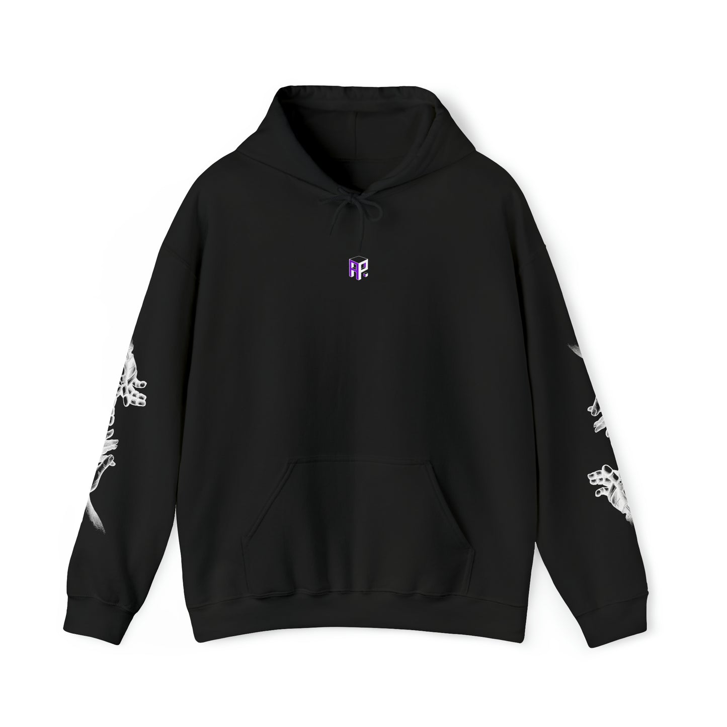 "BRING IT ON." PREPARED TO DIE HOODIE (Purple & White Ink)