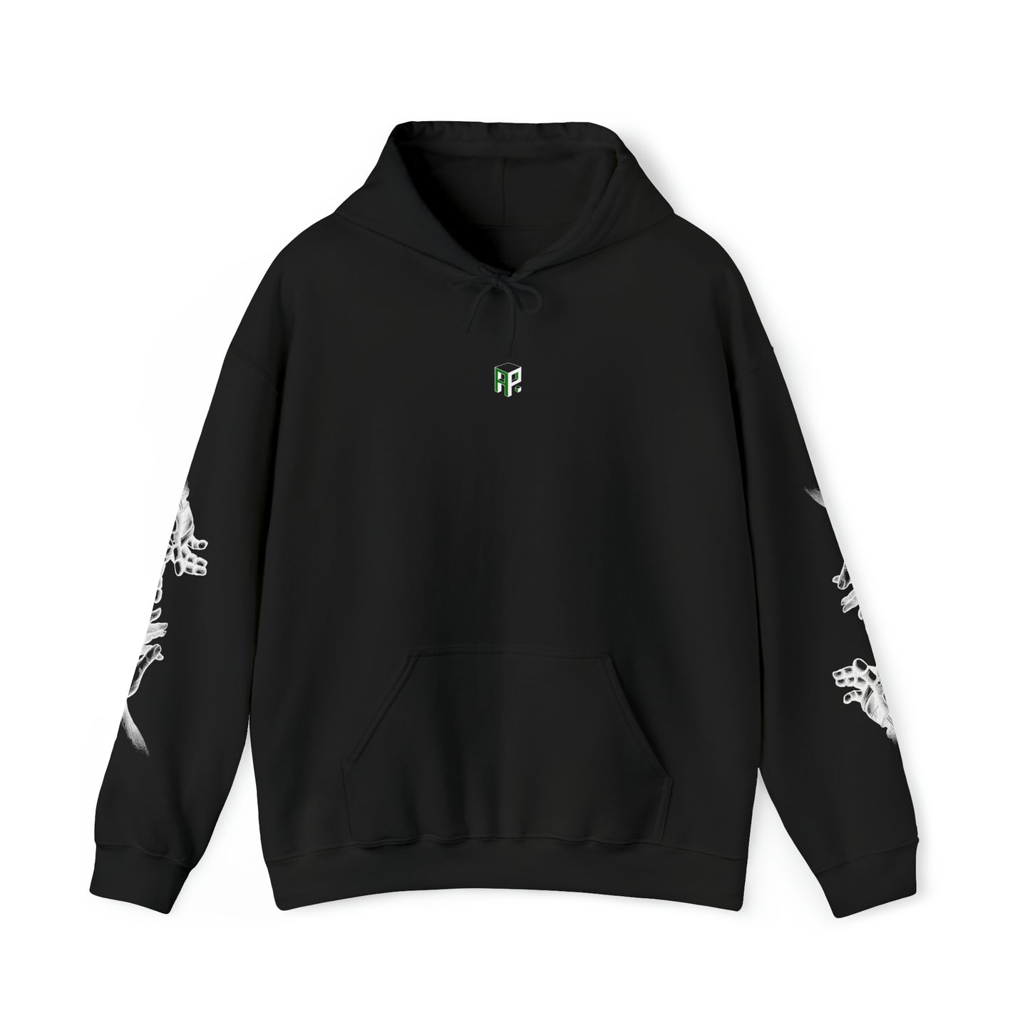 "BRING IT ON." PREPARED TO DIE HOODIE (Green & White Ink)